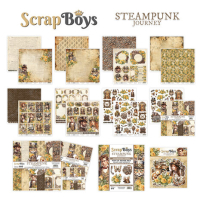 ScrapBoys Steampunk Journey 6x6 Inch Pop Up Paper Pad (SB-STJO-11)